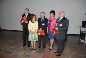 od lewej: Prof A. Sieroń, Prof K. Opalko, Prof. F. Jaorszyk, Dr D. Lietz - Kijak, Prof Z.Śliwiński